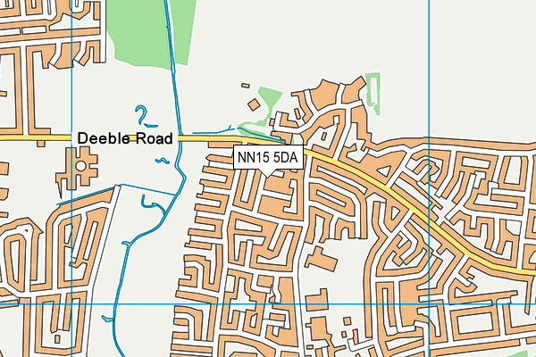NN15 5DA map - OS VectorMap District (Ordnance Survey)
