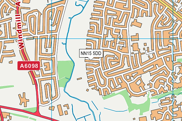 NN15 5DD map - OS VectorMap District (Ordnance Survey)