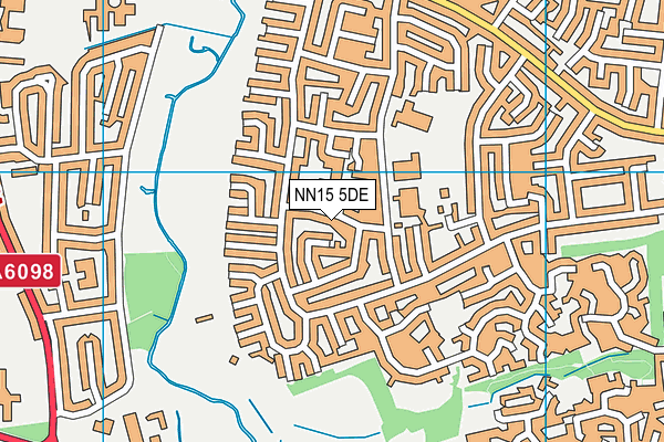 NN15 5DE map - OS VectorMap District (Ordnance Survey)