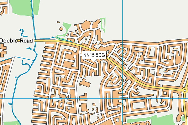 NN15 5DG map - OS VectorMap District (Ordnance Survey)