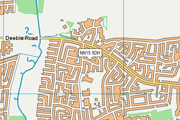 NN15 5DH map - OS VectorMap District (Ordnance Survey)