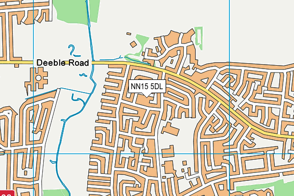 NN15 5DL map - OS VectorMap District (Ordnance Survey)
