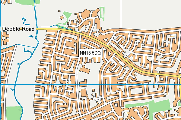 NN15 5DQ map - OS VectorMap District (Ordnance Survey)