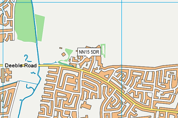NN15 5DR map - OS VectorMap District (Ordnance Survey)