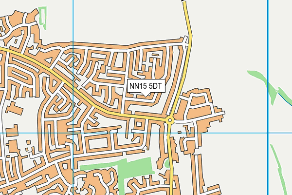 NN15 5DT map - OS VectorMap District (Ordnance Survey)