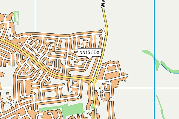 NN15 5DX map - OS VectorMap District (Ordnance Survey)