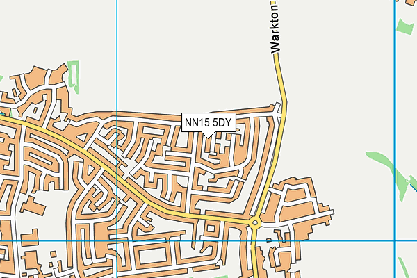 NN15 5DY map - OS VectorMap District (Ordnance Survey)