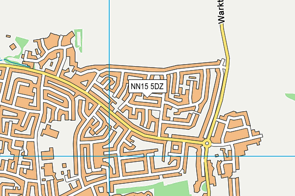 NN15 5DZ map - OS VectorMap District (Ordnance Survey)