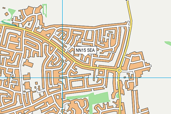 NN15 5EA map - OS VectorMap District (Ordnance Survey)