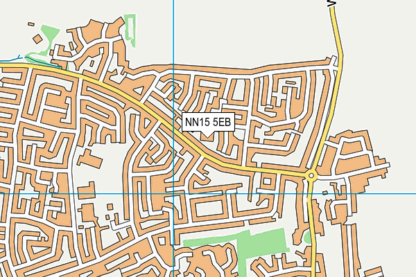 NN15 5EB map - OS VectorMap District (Ordnance Survey)