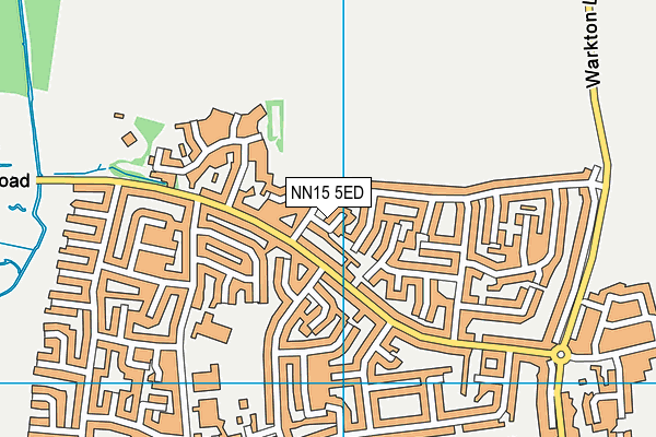 NN15 5ED map - OS VectorMap District (Ordnance Survey)