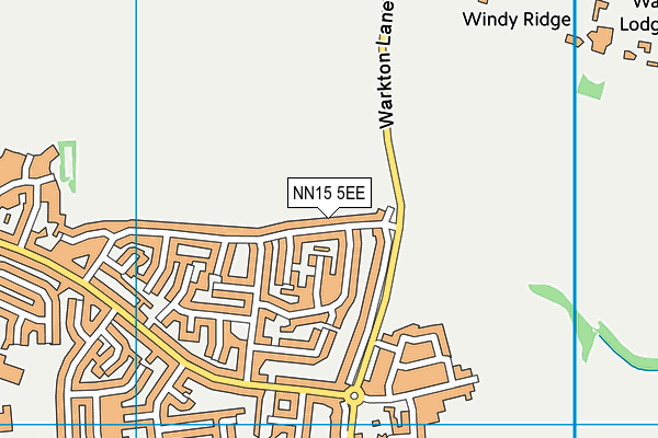 NN15 5EE map - OS VectorMap District (Ordnance Survey)
