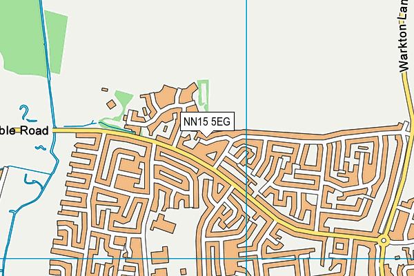 NN15 5EG map - OS VectorMap District (Ordnance Survey)