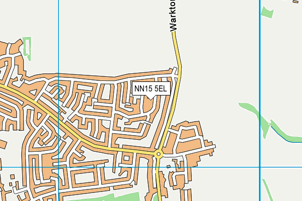 NN15 5EL map - OS VectorMap District (Ordnance Survey)