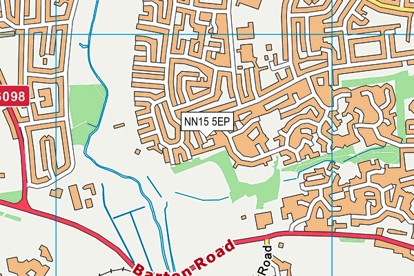NN15 5EP map - OS VectorMap District (Ordnance Survey)