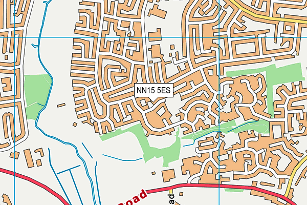 NN15 5ES map - OS VectorMap District (Ordnance Survey)
