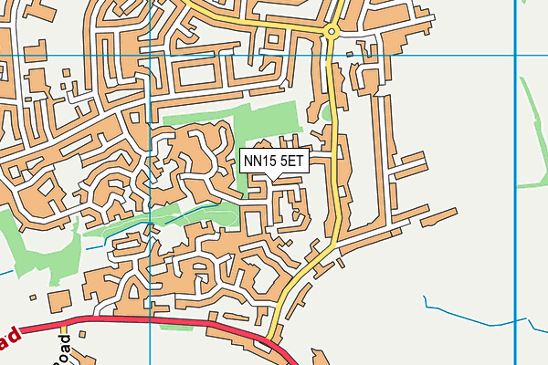 NN15 5ET map - OS VectorMap District (Ordnance Survey)