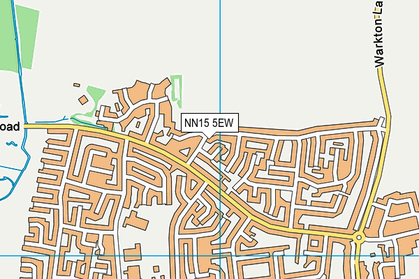 NN15 5EW map - OS VectorMap District (Ordnance Survey)