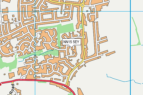 NN15 5EY map - OS VectorMap District (Ordnance Survey)