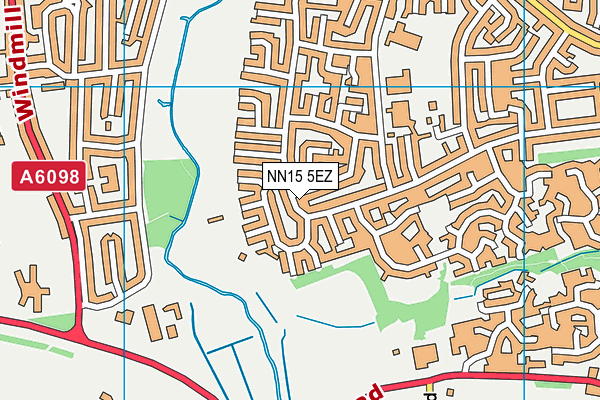 NN15 5EZ map - OS VectorMap District (Ordnance Survey)