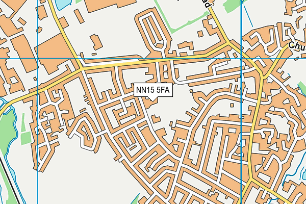 NN15 5FA map - OS VectorMap District (Ordnance Survey)