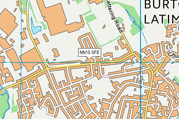 NN15 5FE map - OS VectorMap District (Ordnance Survey)
