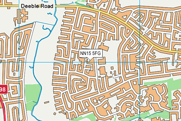 NN15 5FG map - OS VectorMap District (Ordnance Survey)