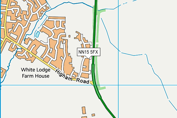 NN15 5FX map - OS VectorMap District (Ordnance Survey)