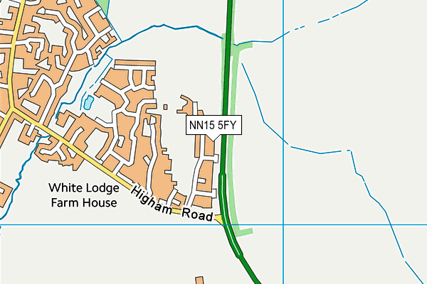 NN15 5FY map - OS VectorMap District (Ordnance Survey)