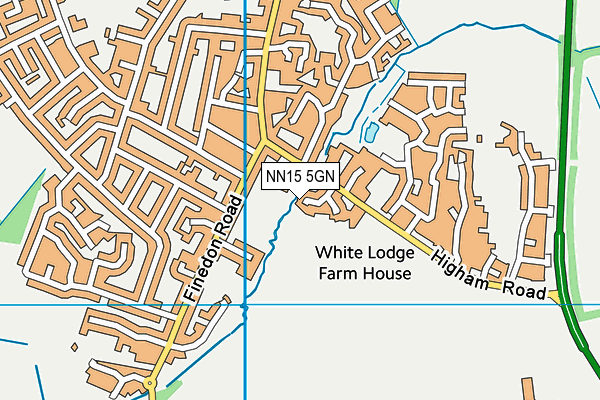 NN15 5GN map - OS VectorMap District (Ordnance Survey)