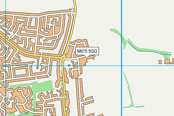 NN15 5GQ map - OS VectorMap District (Ordnance Survey)