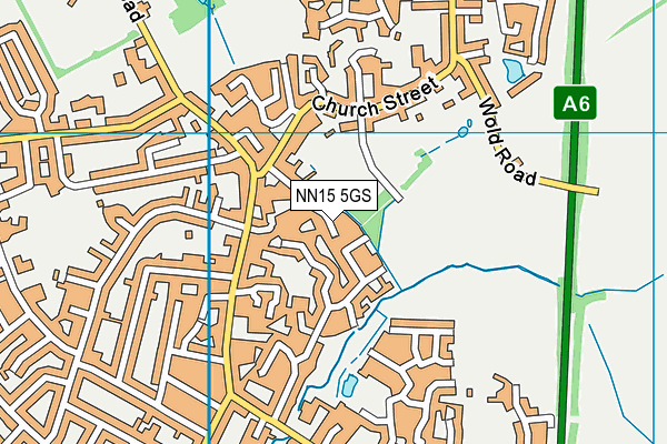 NN15 5GS map - OS VectorMap District (Ordnance Survey)