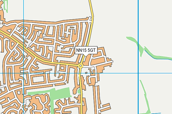 NN15 5GT map - OS VectorMap District (Ordnance Survey)