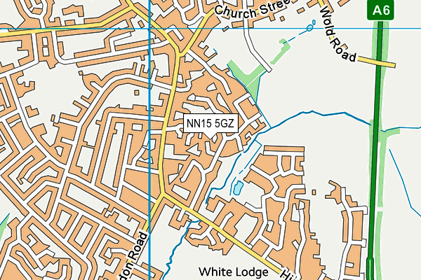 NN15 5GZ map - OS VectorMap District (Ordnance Survey)