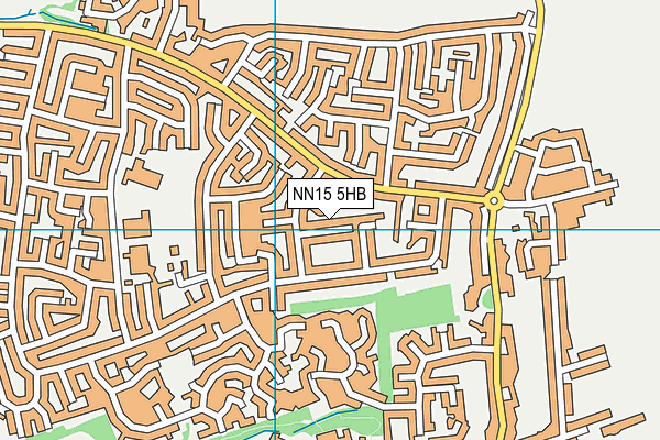 NN15 5HB map - OS VectorMap District (Ordnance Survey)