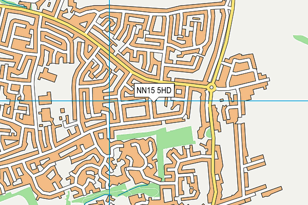 NN15 5HD map - OS VectorMap District (Ordnance Survey)