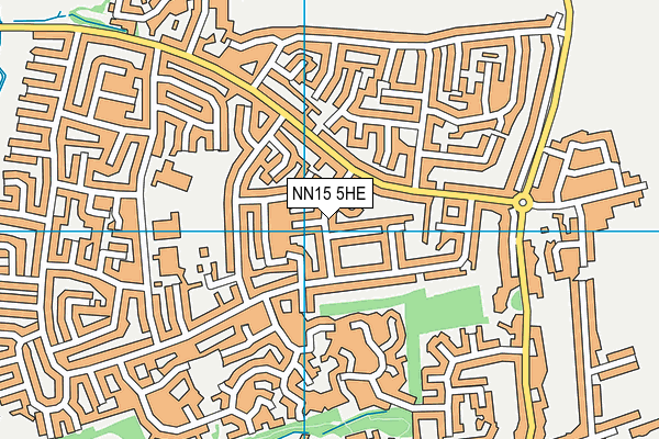 NN15 5HE map - OS VectorMap District (Ordnance Survey)