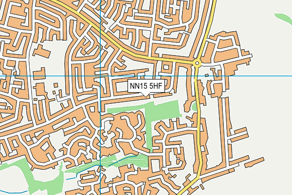 NN15 5HF map - OS VectorMap District (Ordnance Survey)