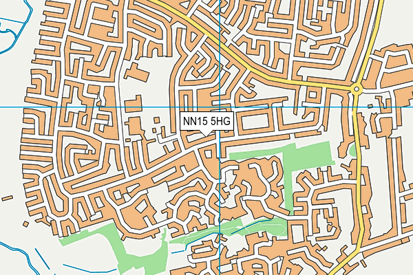 NN15 5HG map - OS VectorMap District (Ordnance Survey)