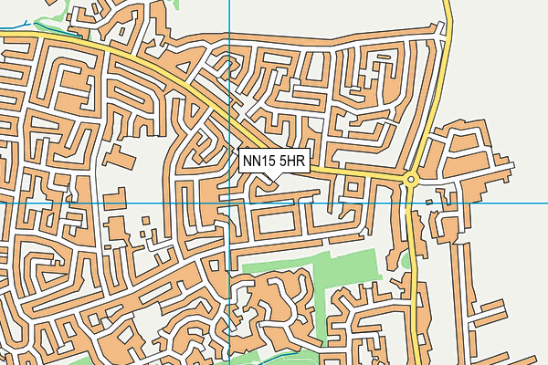 NN15 5HR map - OS VectorMap District (Ordnance Survey)