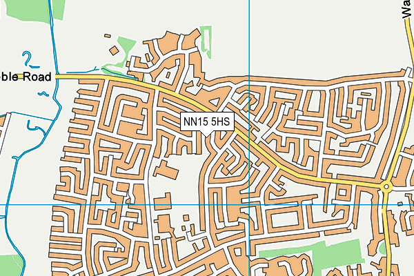NN15 5HS map - OS VectorMap District (Ordnance Survey)