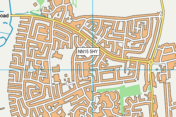 NN15 5HY map - OS VectorMap District (Ordnance Survey)