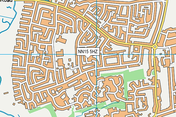 NN15 5HZ map - OS VectorMap District (Ordnance Survey)