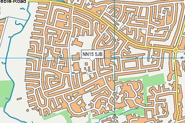 NN15 5JB map - OS VectorMap District (Ordnance Survey)