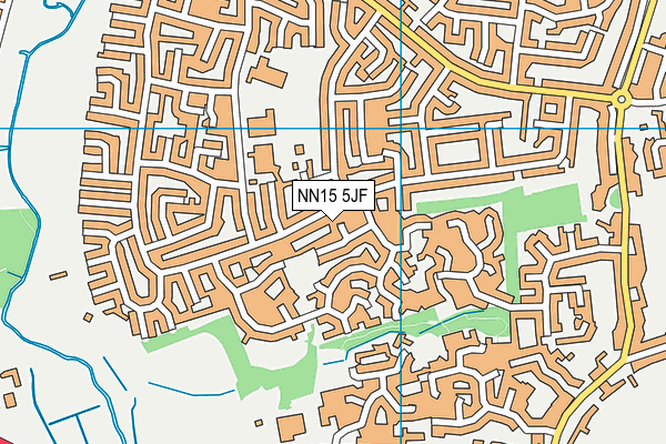NN15 5JF map - OS VectorMap District (Ordnance Survey)