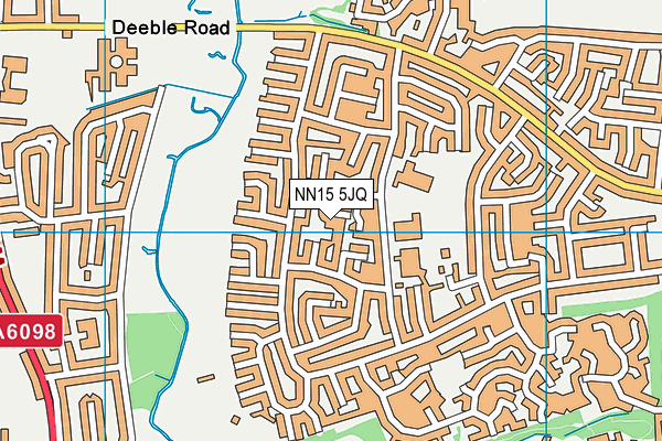 NN15 5JQ map - OS VectorMap District (Ordnance Survey)