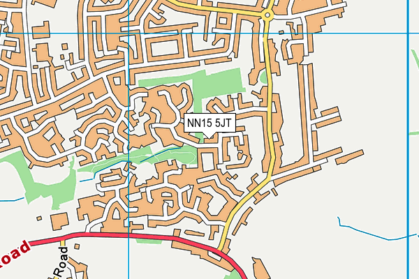 NN15 5JT map - OS VectorMap District (Ordnance Survey)