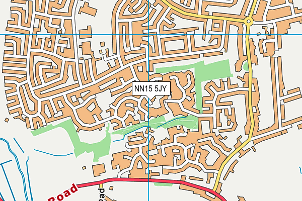 NN15 5JY map - OS VectorMap District (Ordnance Survey)