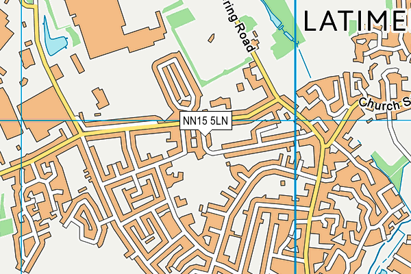 NN15 5LN map - OS VectorMap District (Ordnance Survey)