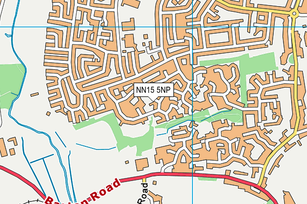 NN15 5NP map - OS VectorMap District (Ordnance Survey)